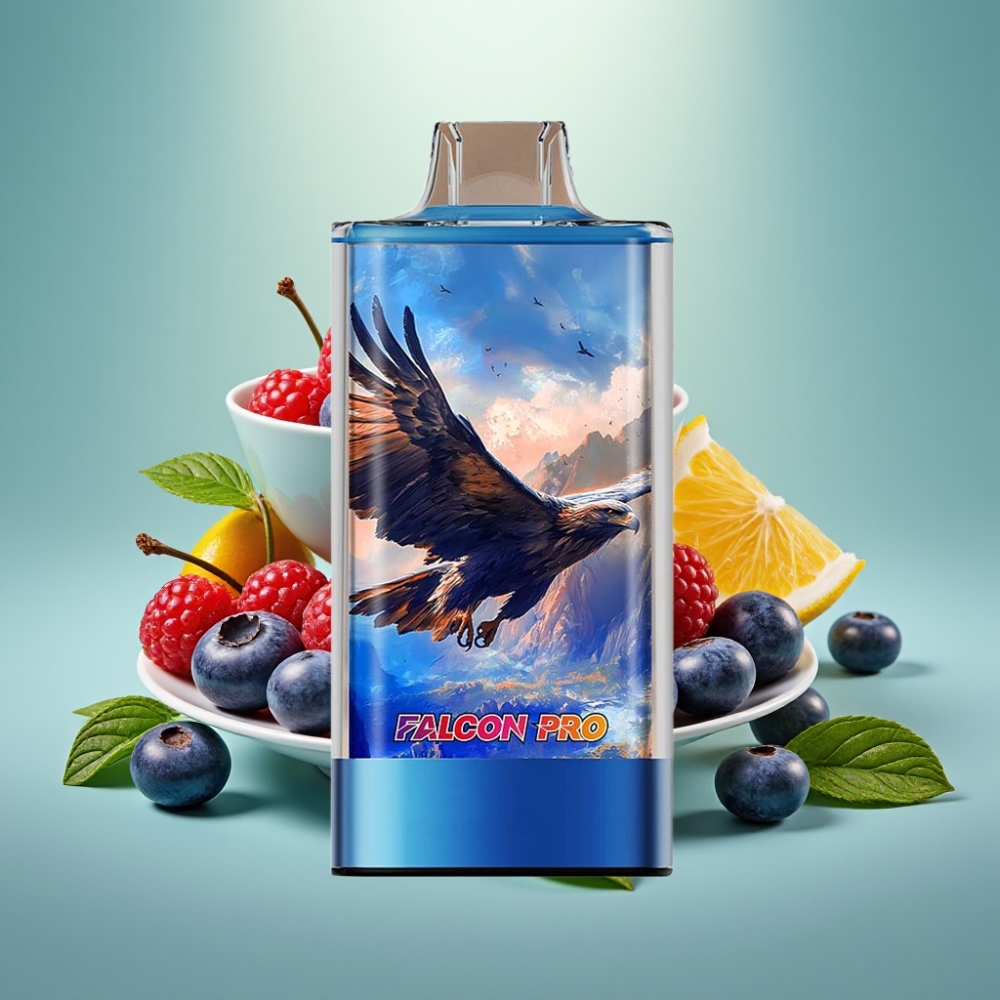 JNR Falcon Pro 28000 Disposable Vape 30ml Mėlynųjų Aviečių Vyšnių
