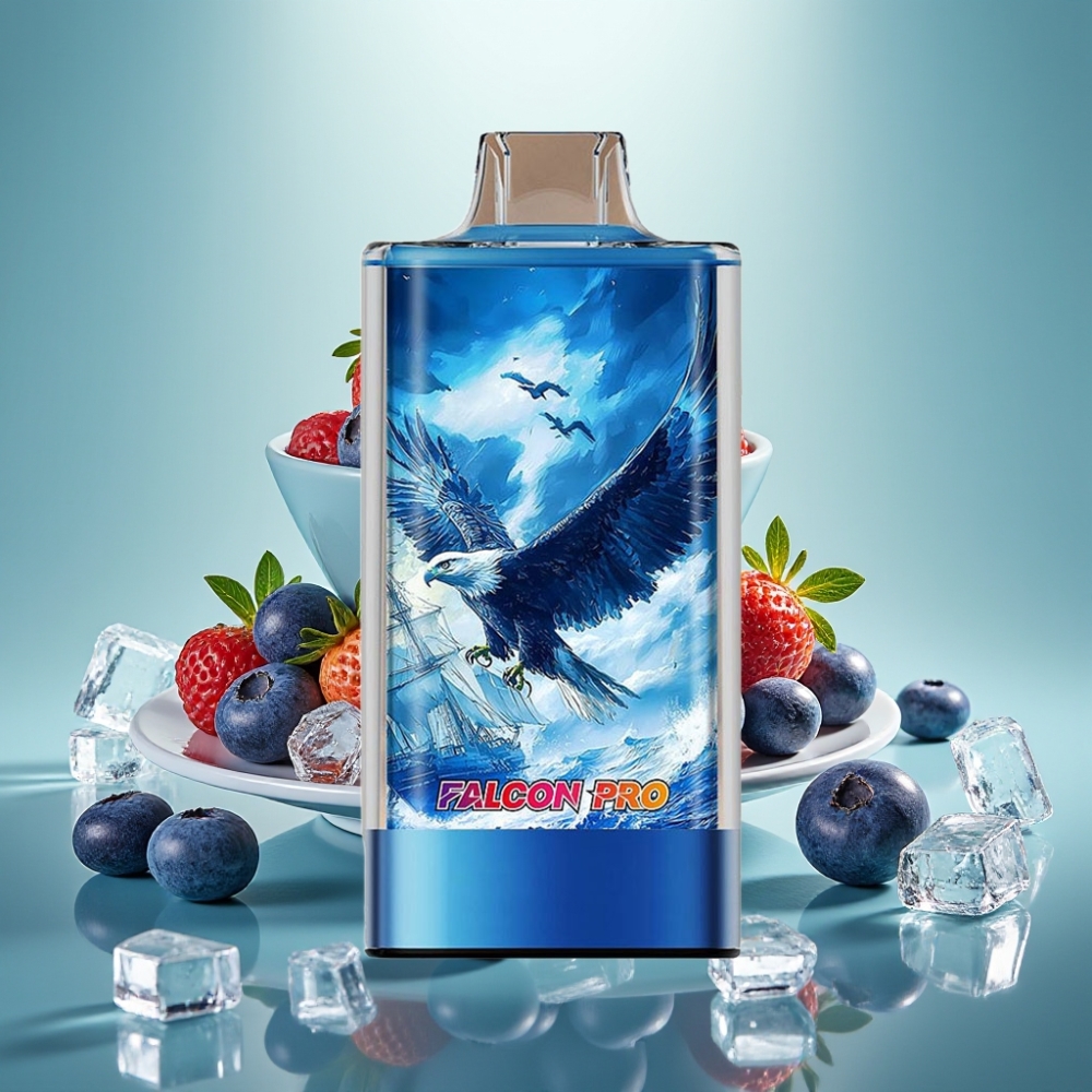 JNR Falcon Pro 28000 Disposable Vape Mėlynių Uogų Ledas 30ml 950mAh