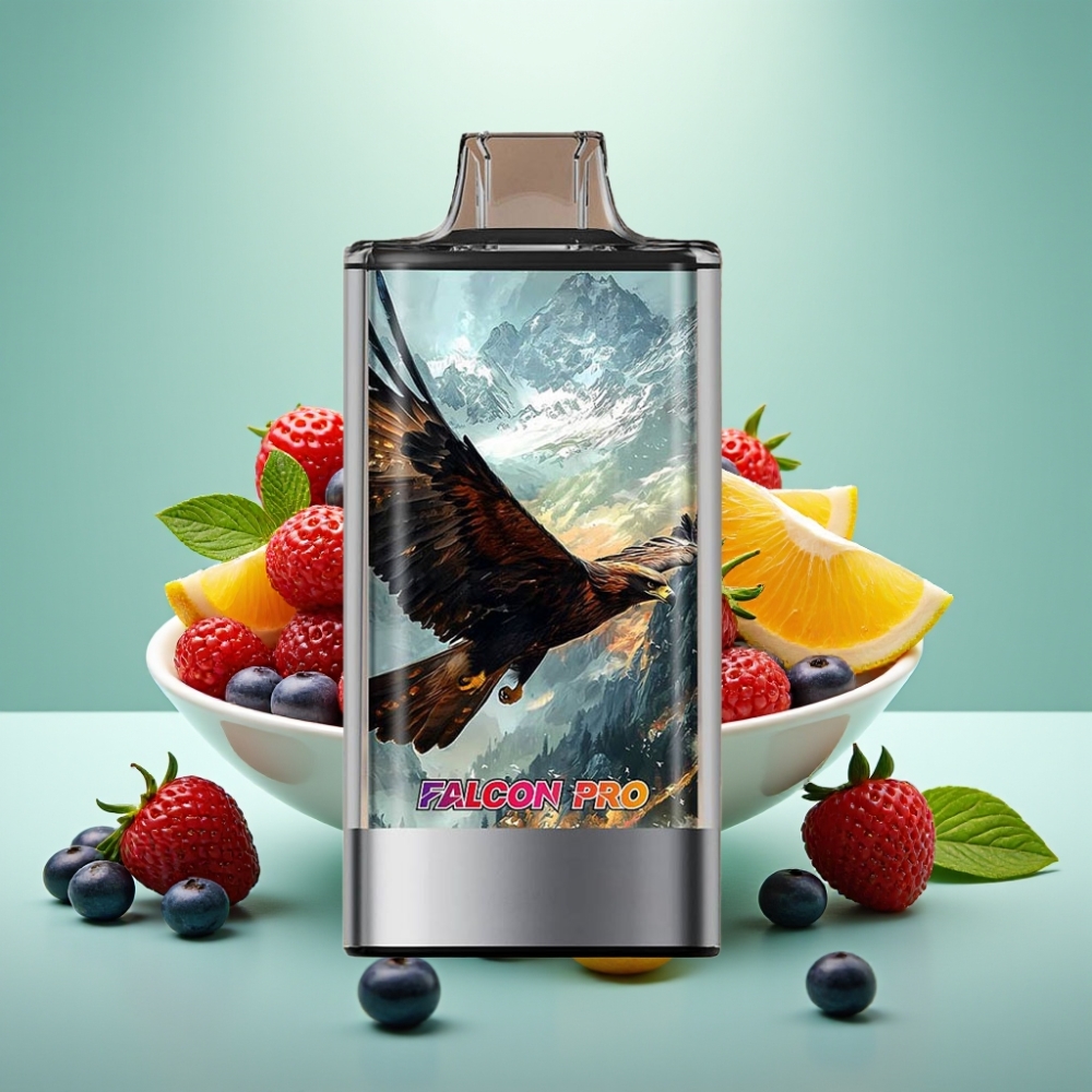 JNR Falcon Pro 28000 išmetamas garintuvas su Mišria Uoga, 30ml, USB Type-C