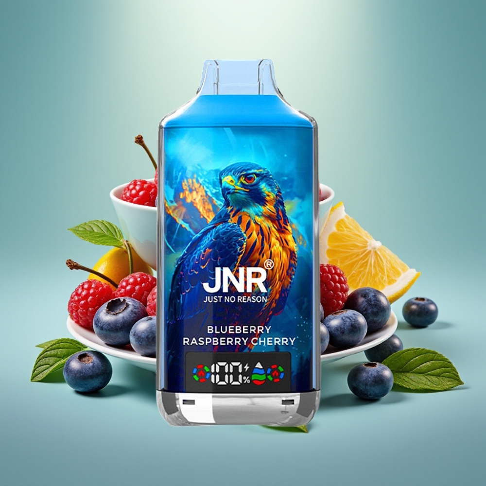 JNR Falcon X 18000 Puffs 750mAh Type-C Mėlynių aviečių vyšnių