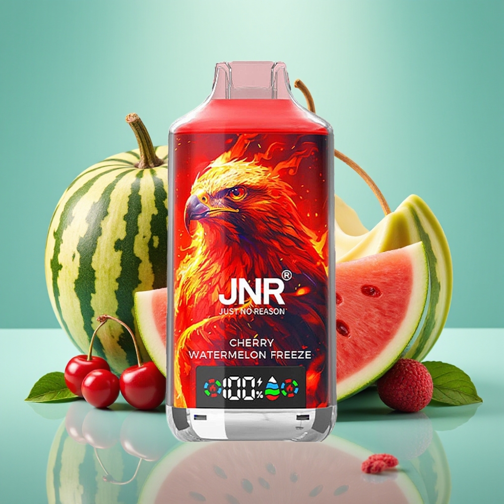 JNR Falcon X 18000 Puffs Dual Mesh Coil Vyšnios Arbūzo Šaltis