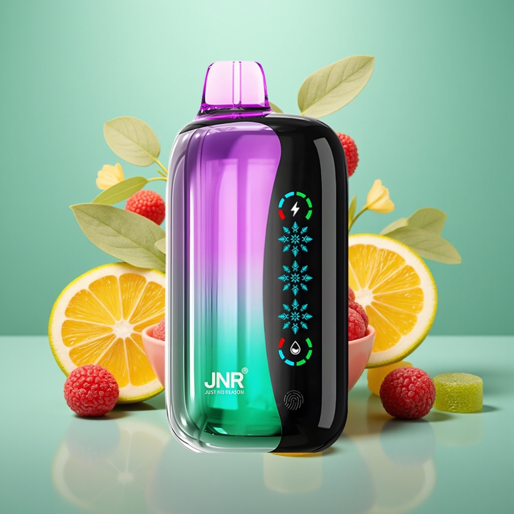 JNR Flex Ice 21000 Puffs 26ml 1000mAh Rūgščiųjų Braškių Guminukų