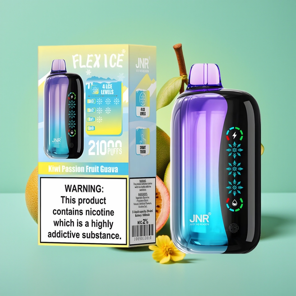 JNR Flex Ice 21000 Puffs 26ml 1.2 Ohm Dual Mesh