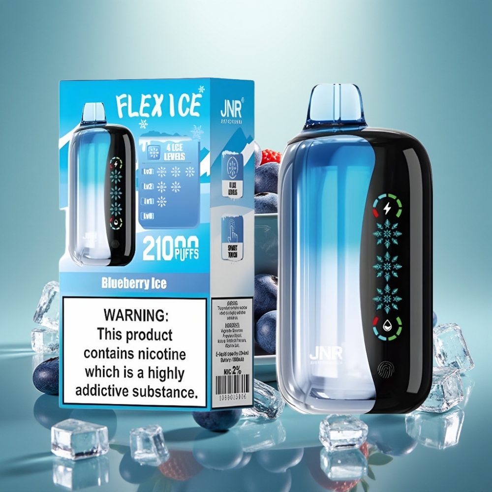 JNR Flex Ice 21000 Puffs 26ml Mėlynųjų Uogų Ledas Tipo-C Įkrovimas