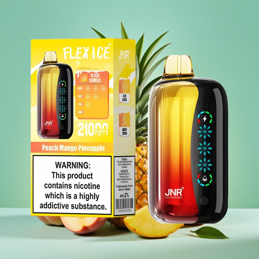 JNR Flex Ice 21000 Puffs, 26ml, Tipas Mango Ananasas
