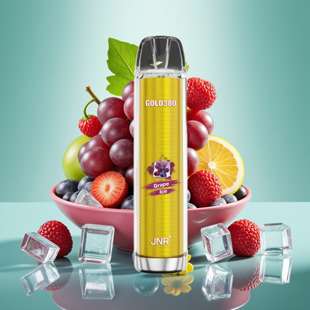 JNR Gold380 6000 Puffs, 1500mAh, 13ml, Vynuogių Ledas