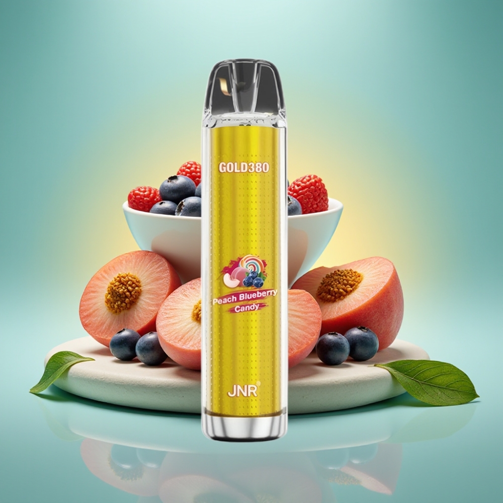 JNR Gold380 6000 Puffs Disposable Vape Persikas Mėlynė 1500mAh 1.0ohm