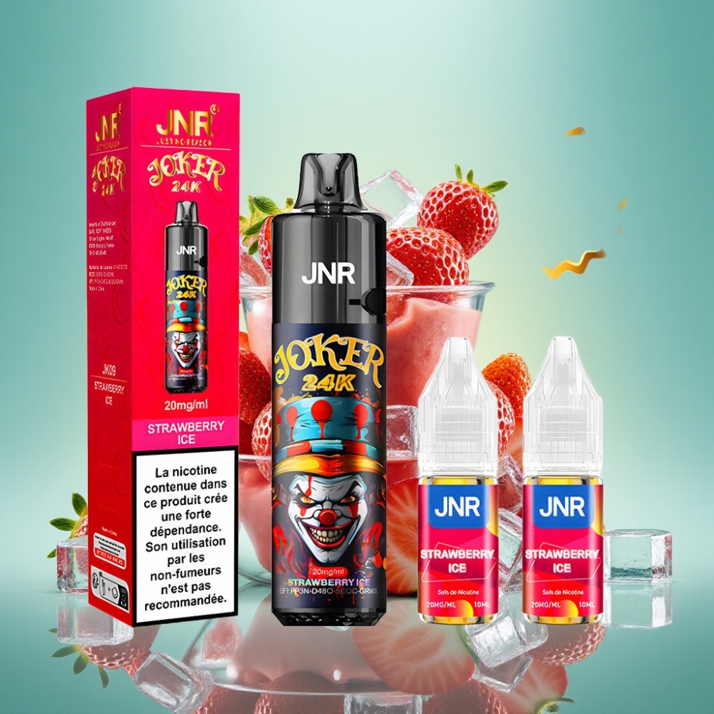 JNR Joker 24000 Puffs, 2+10ml, Braškės ledas