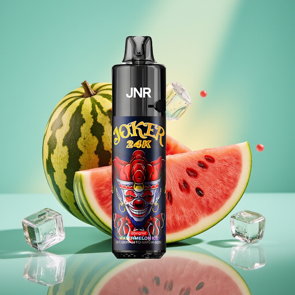 JNR Joker 24K Puffs Disposable Vape Arbūzas su Mėtų Aromatu, 2+10ml, 800mAh
