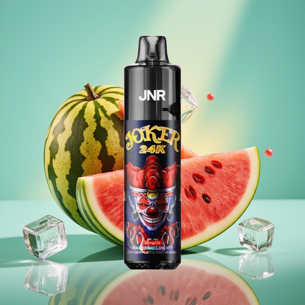 JNR Joker 24K Puffs Disposable Vape Arbūzas su Mėtų Aromatu, 2+10ml, 800mAh