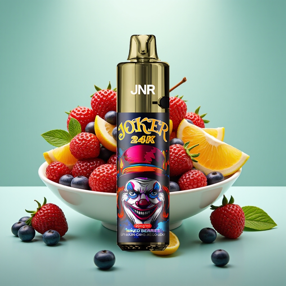 JNR Joker 24K Puffs Šoninis Papildymas 2+10ml Maišytos Uogos
