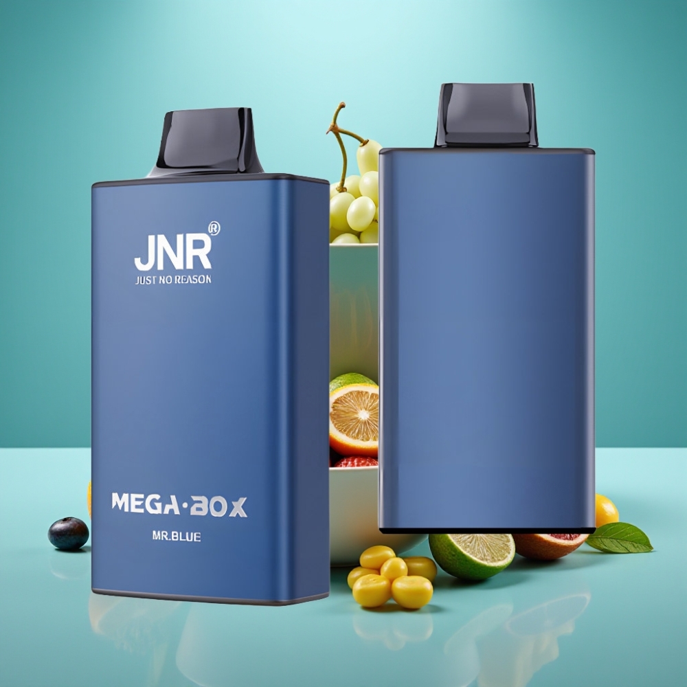 JNR Mega Box 25000 Pūkų Disposable Vape Mėlynasis, 30ml, 850mAh