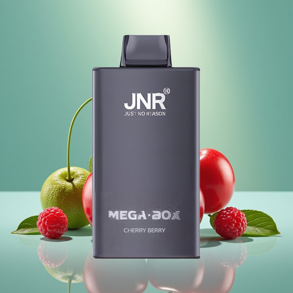 JNR Mega Box 25000 Puffs, 30ml, Cherry Berry (Vyšnių Uogų)