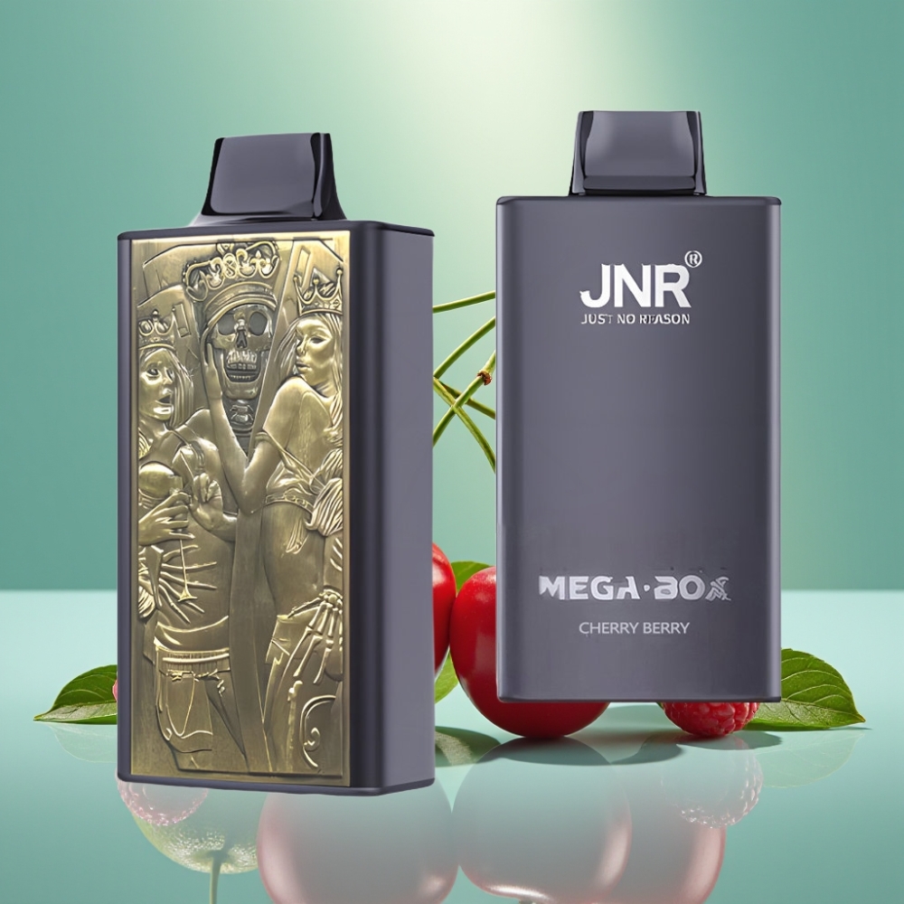 JNR Mega Box 25000 Puffs, 30ml, Cherry Berry (Vyšnių Uogų)