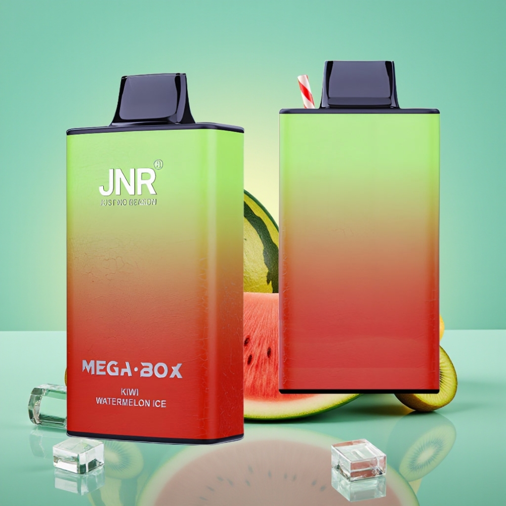 JNR Mega Box 25000 Puffs, 30ml, Dual Mesh Coil, Kiwi Arbūzas Ledas