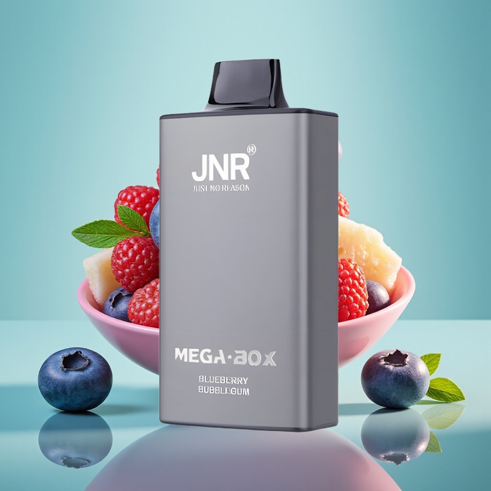 JNR Mega Box 25000 Puffs, 30ml, Type-C, Mėlynųjų Serbentų Kramtomosios Gumos