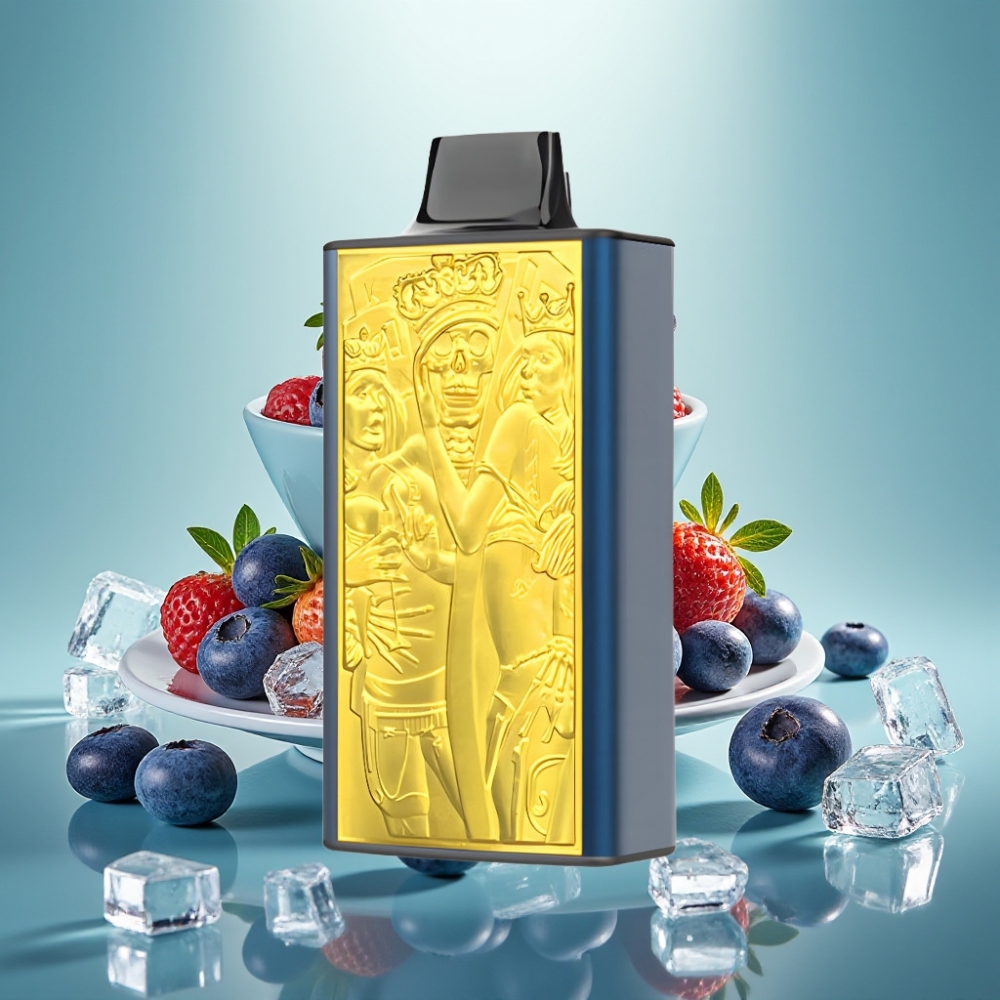 JNR Mega Box 25000 Puffs Disposable Vape 30ml Dviguba Šerdis Mėlynė Su Ledu