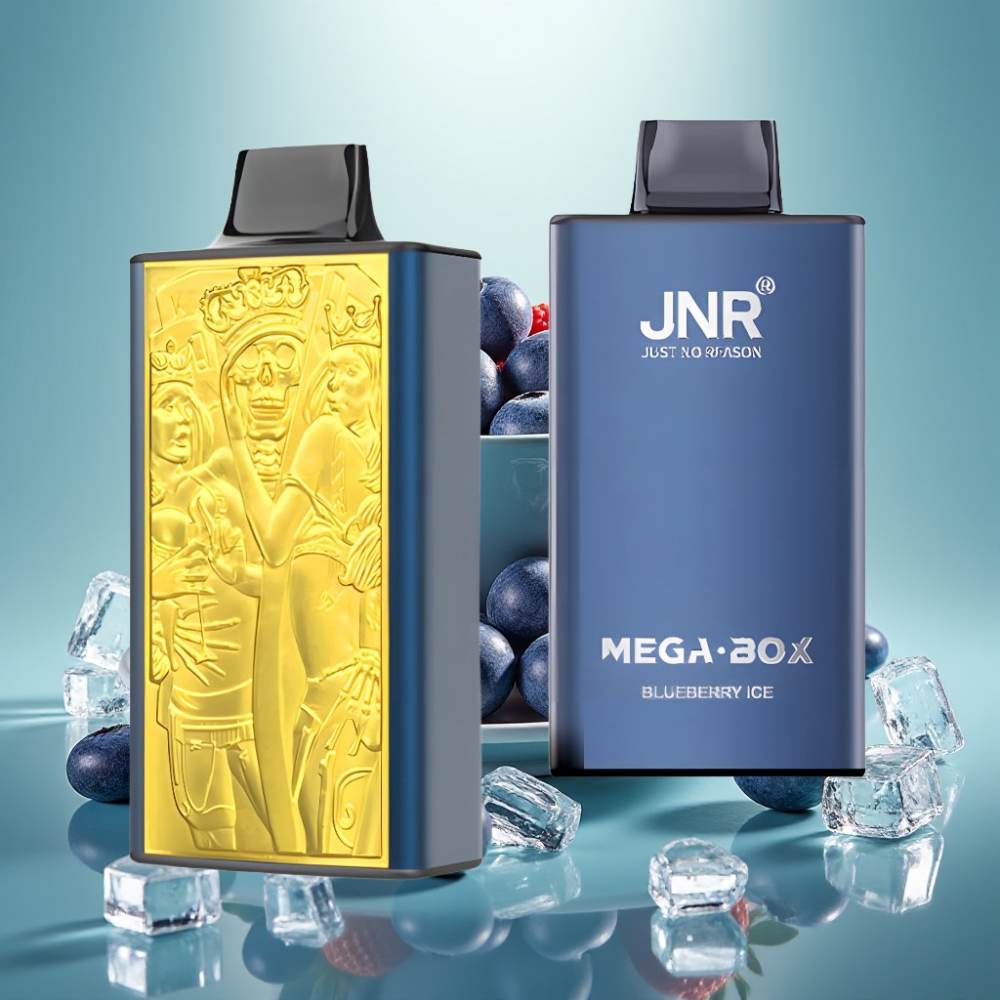 JNR Mega Box 25000 Puffs Disposable Vape 30ml Dviguba Šerdis Mėlynė Su Ledu