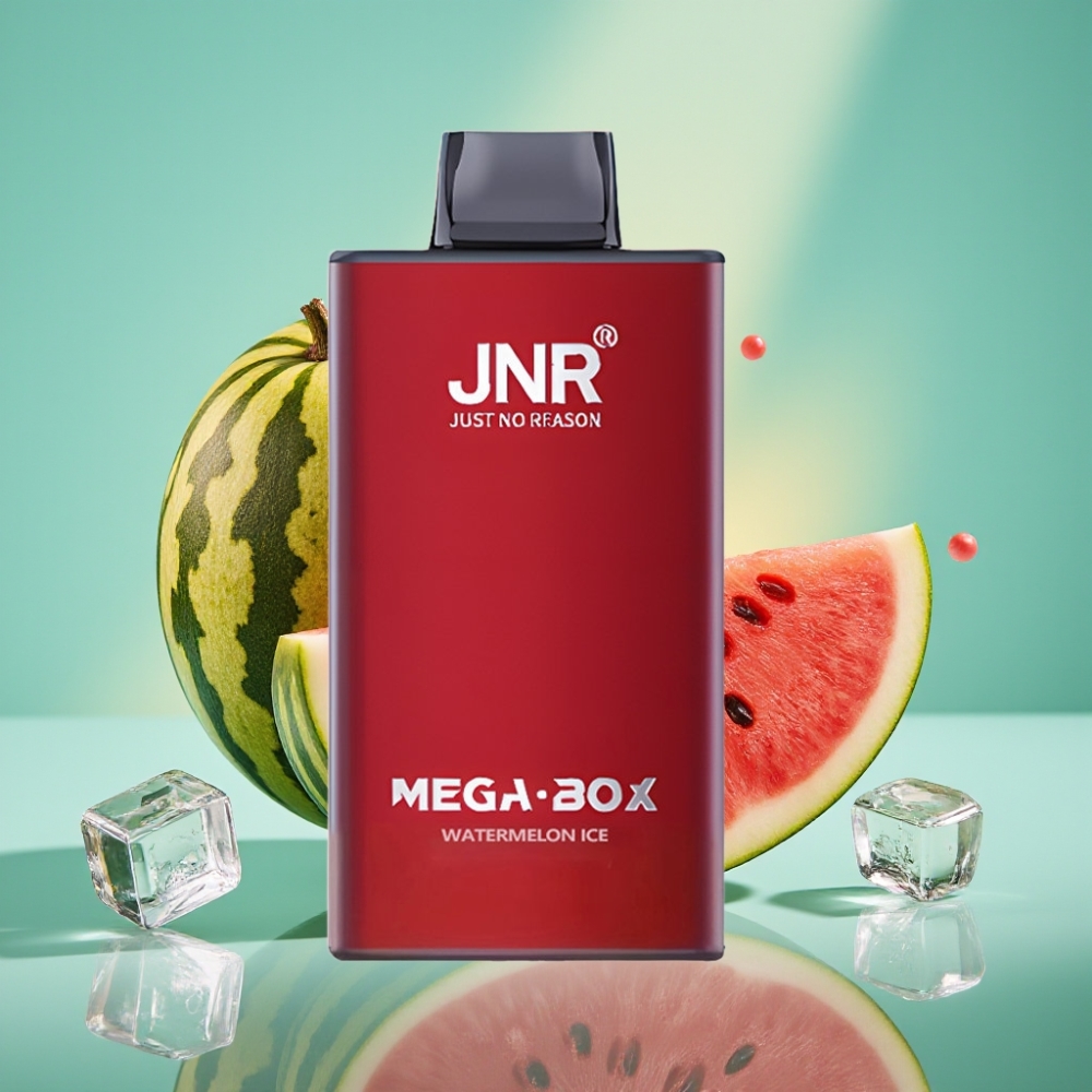 JNR Mega Box 25000 Puffs Disposable Vape Arbūzas su Mėtų Skoniu, 30ml, 850mAh
