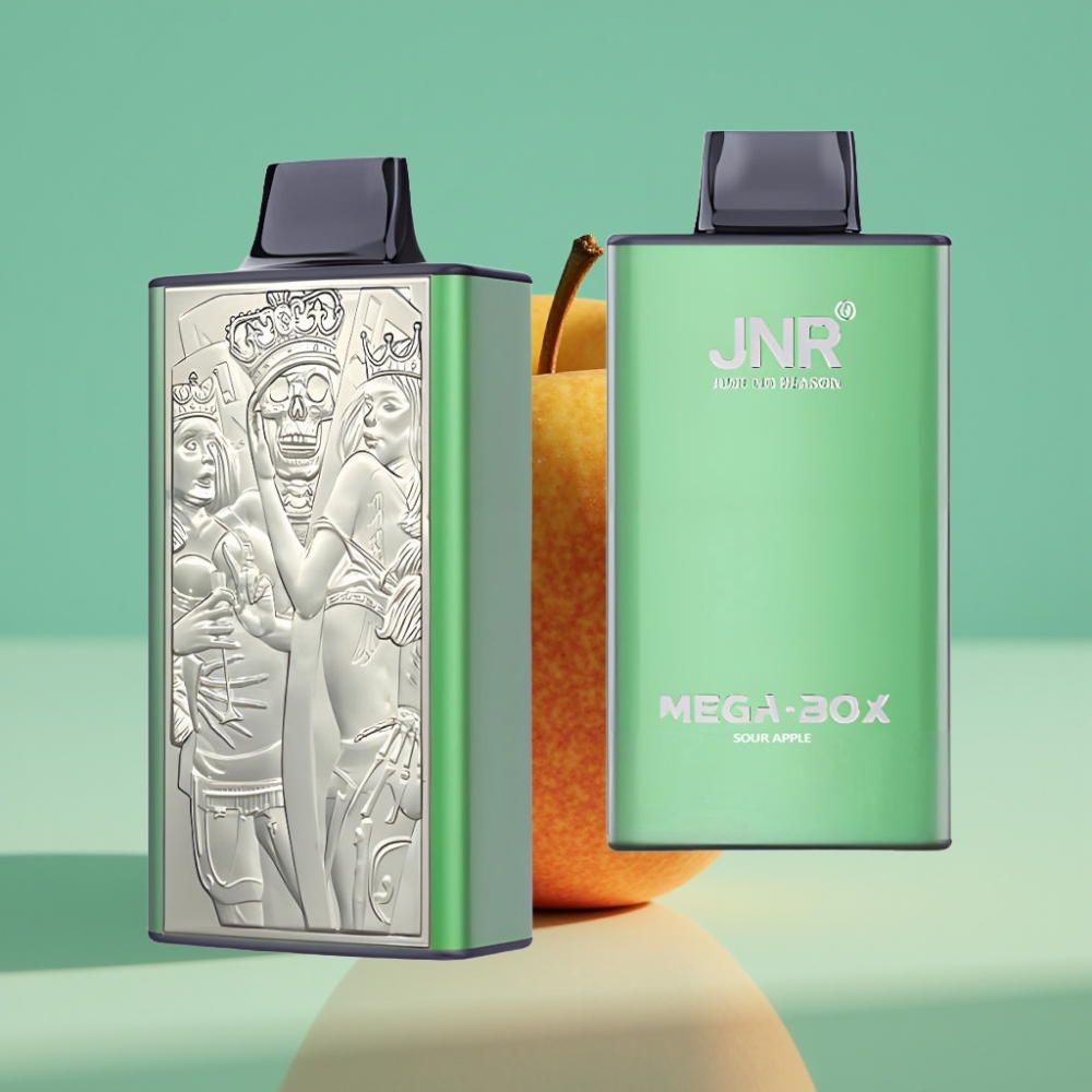 JNR Mega Box 25000 Puffs Disposable Vape Rūgščiai Obuoliai 30ml 850mAh