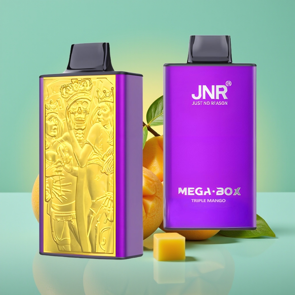 JNR Mega Box 25000 Puffs Disposable Vape Trigubas Mango, 30ml, 850mAh
