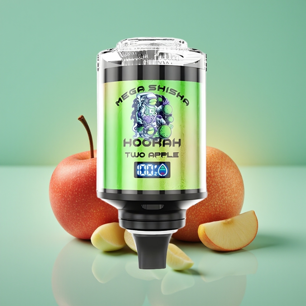 JNR Mega Shisha Hookah 100K Darbalaukio Suderinamumas, 60ml, Dvi Obuolio