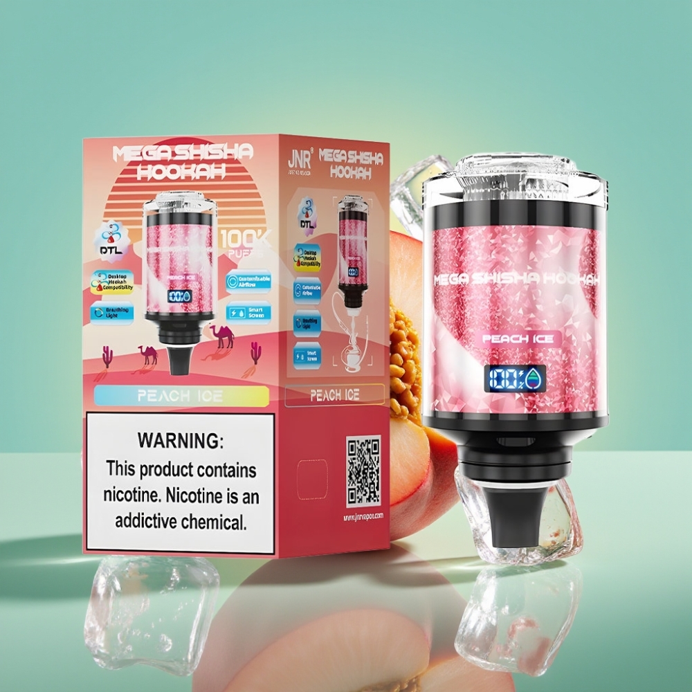 JNR Mega Shisha Hookah 100K Tipinio C ledai 60ml 2200mAh