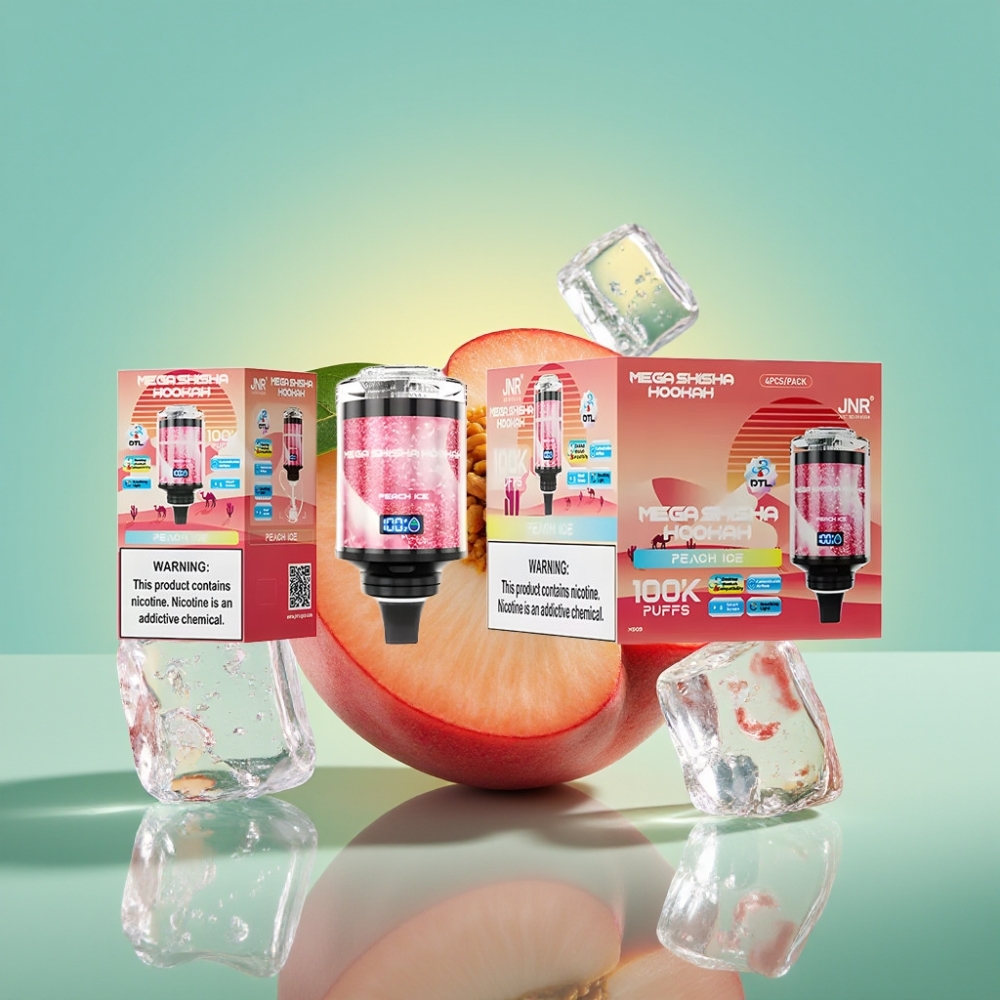 JNR Mega Shisha Hookah 100K Tipinio C ledai 60ml 2200mAh