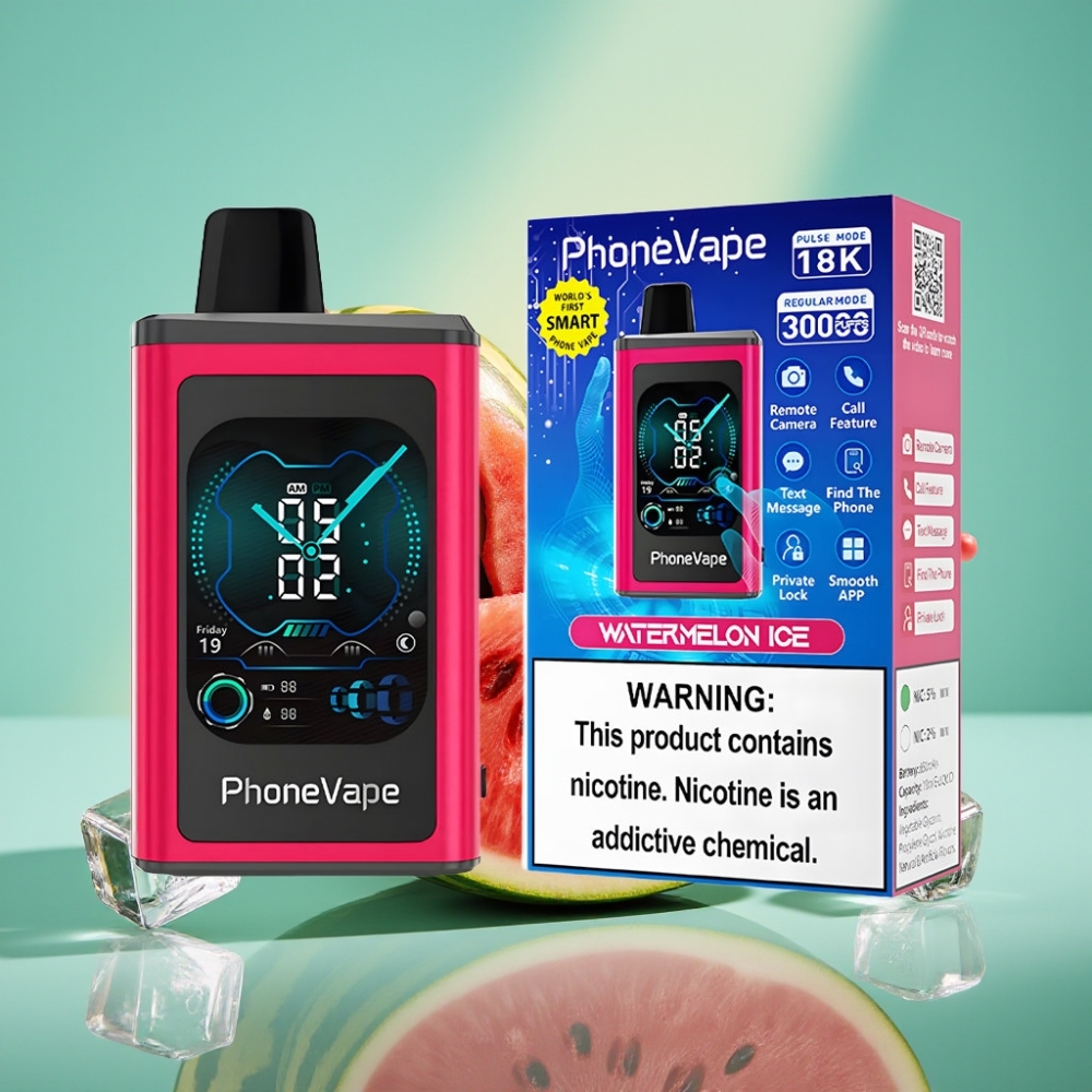 JNR PhoneVape 30000 užpūtimų, 850mAh, Arbūzas su ledu