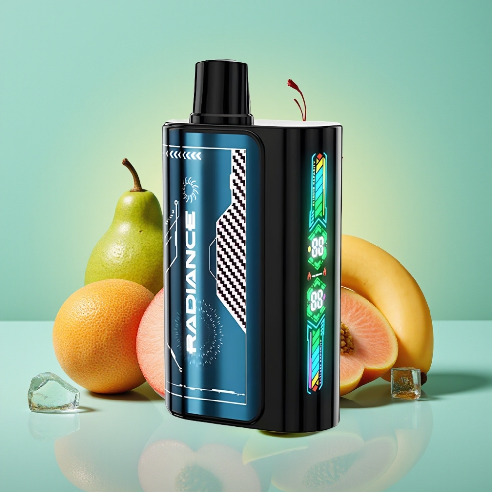 JNR Radiance 31000 Pūkšt. 28ml Skystis SUMMER PEACH ICE Tipas-C