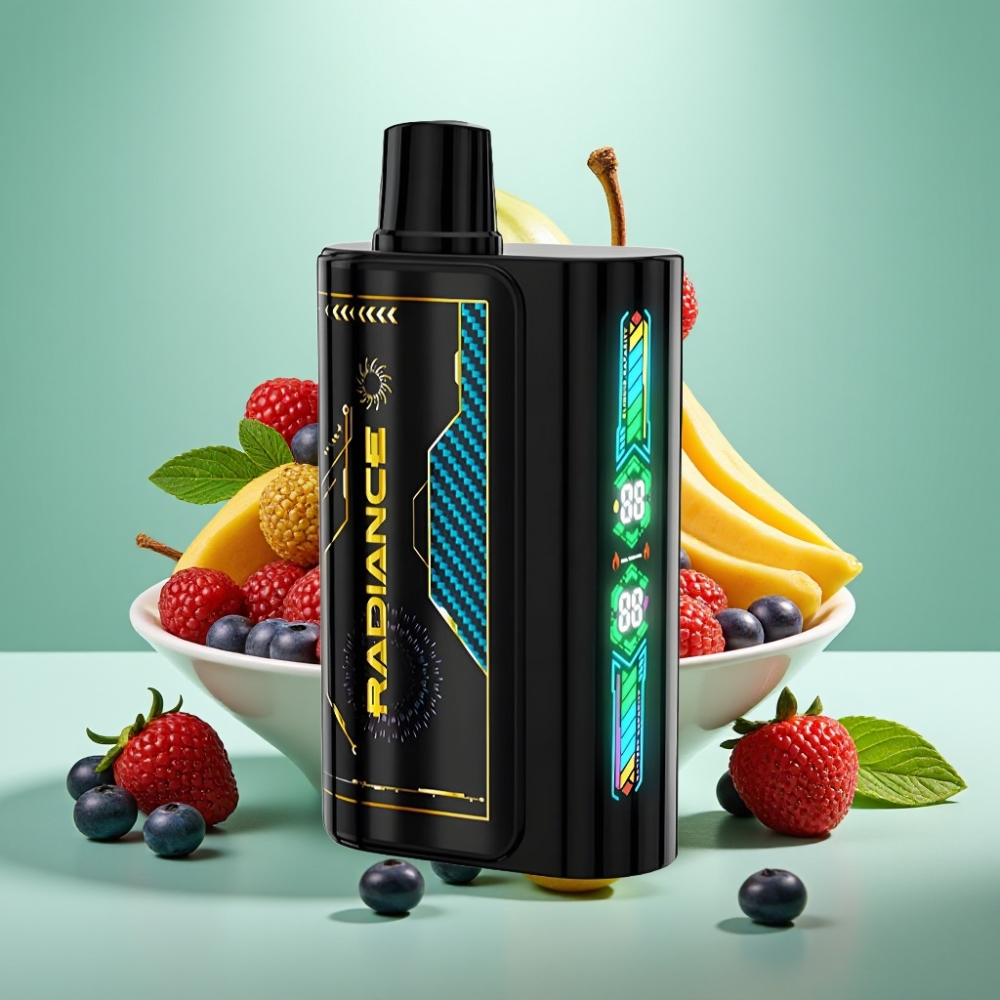 JNR Radiance 31000 Pūkštukų Disposable Vape 28ml MIXED BERRIES (MĖŠINIŲ UOGŲ) Dual Mesh Coil
