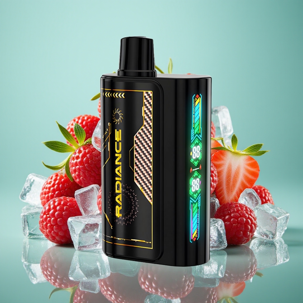 JNR Radiance 31000 Puffs 28ml Braškė Avietė Vyšnia Ledas