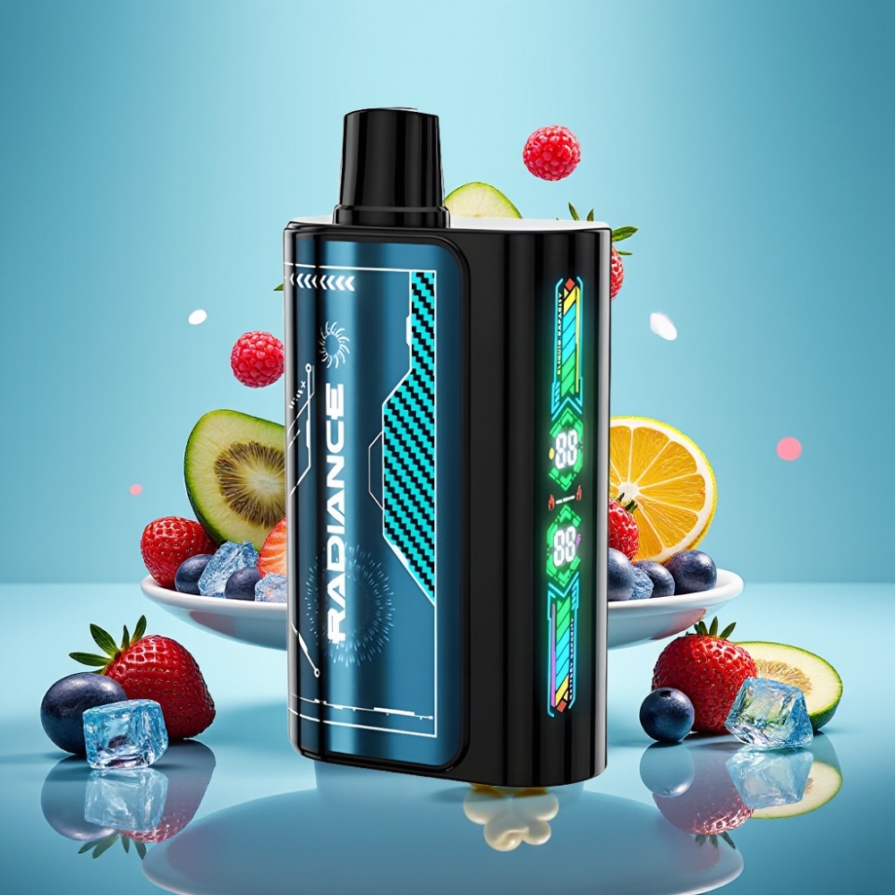 JNR Radiance 31000 Puffs 28ml MĖLYNIEJI SERBENTAI SU LEDO AROMA