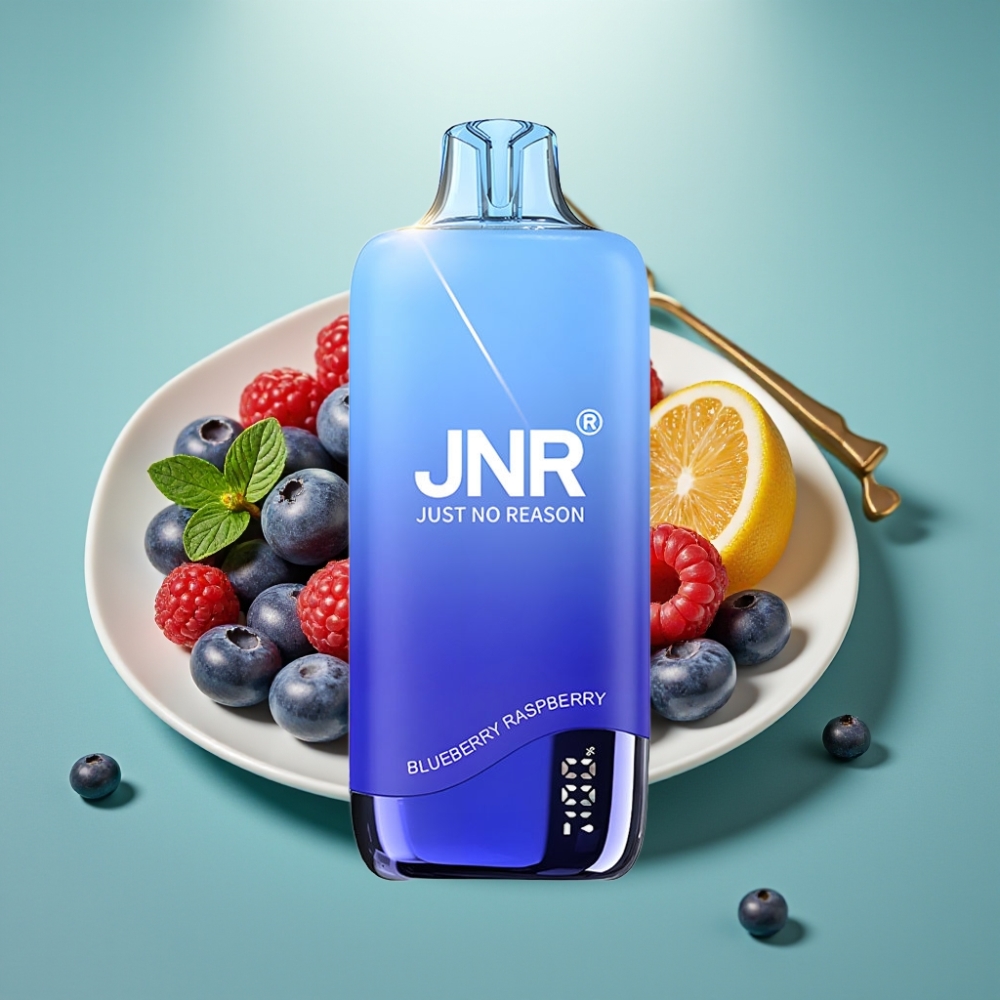 JNR Rainbow 10500 Puffs 18ml 0.8Ω Mėlynųjų Aviečių ir Aviečių