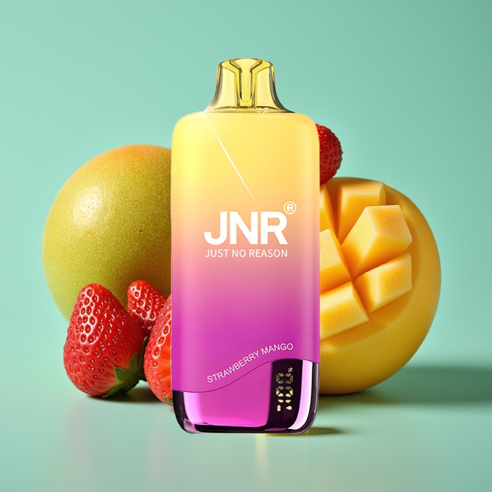 JNR Rainbow 10500 Puffs 18ml 0.8ohm Braškė Manga