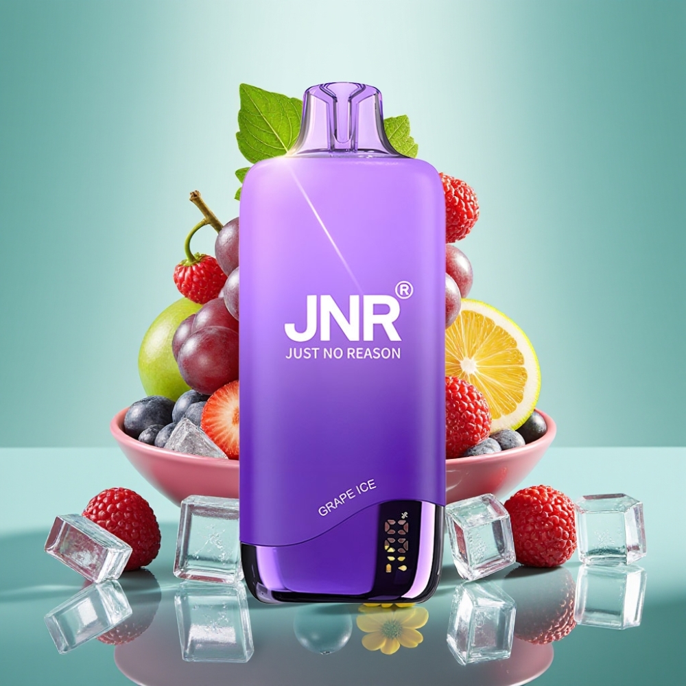 JNR Rainbow 10500 Puffs Disposable Vape 18ml 0,8Ω Vynuogių Ledas
