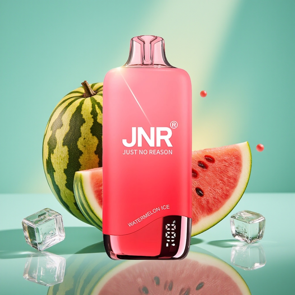 JNR Rainbow 10500 Puffs Disposable Vape Arbūzas su Ledu, 18ml, 0.8ohm