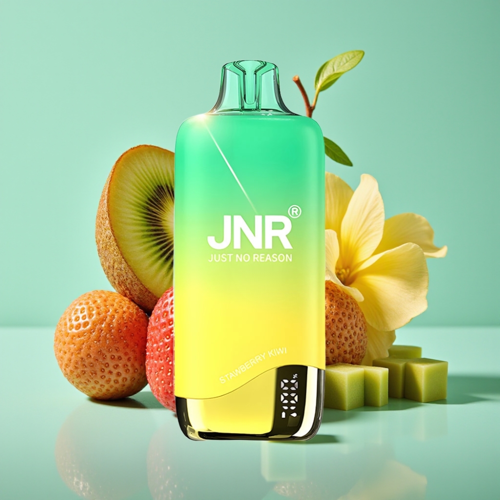 JNR Rainbow 10500 Puffs Disposable Vape Braškinė-Kivia 18ml 0.8ohm