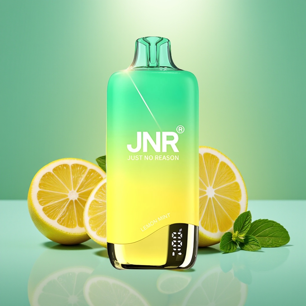 JNR Rainbow 10500 Puffs Disposable Vape Citrinų Mėta 18ml 0.8ohm