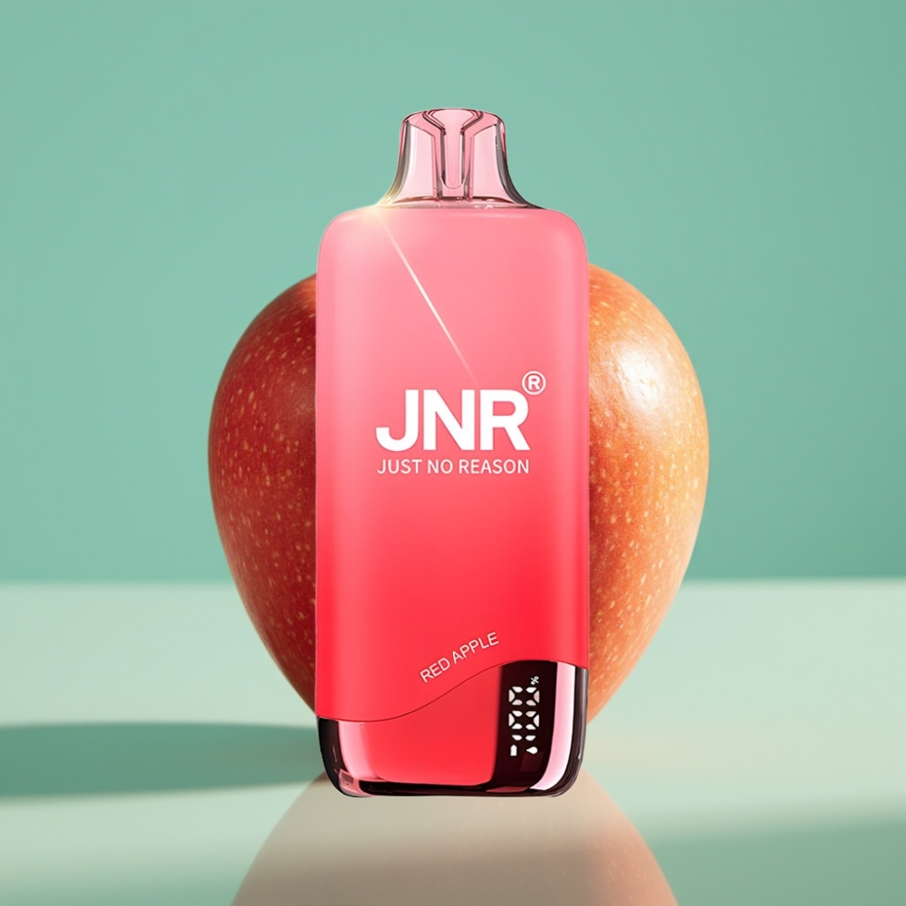 JNR Rainbow 10500 Puffs Disposable Vape Raudonasis Obuolys 18ml 0.8ohm