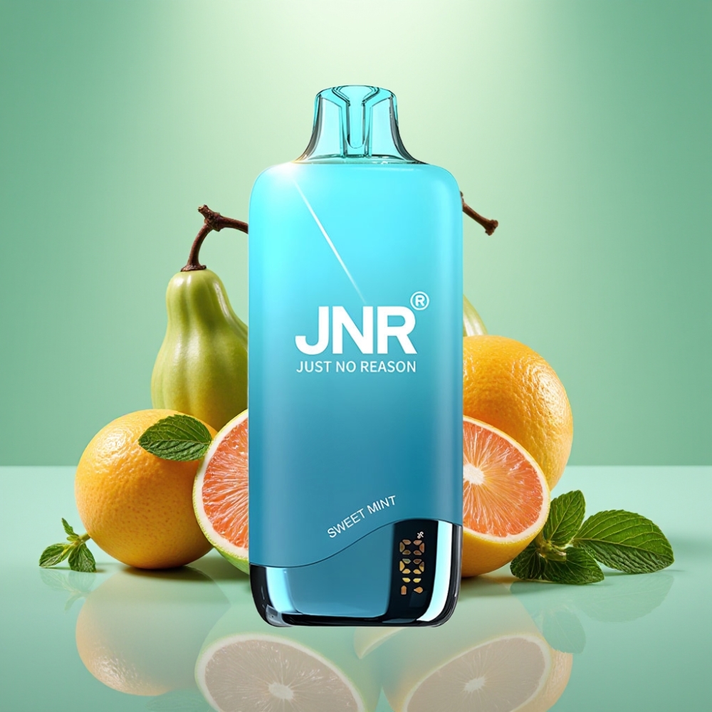 JNR Rainbow 10500 Puffs Disposable Vape Saldžios Mėtos, 600mAh, 18ml