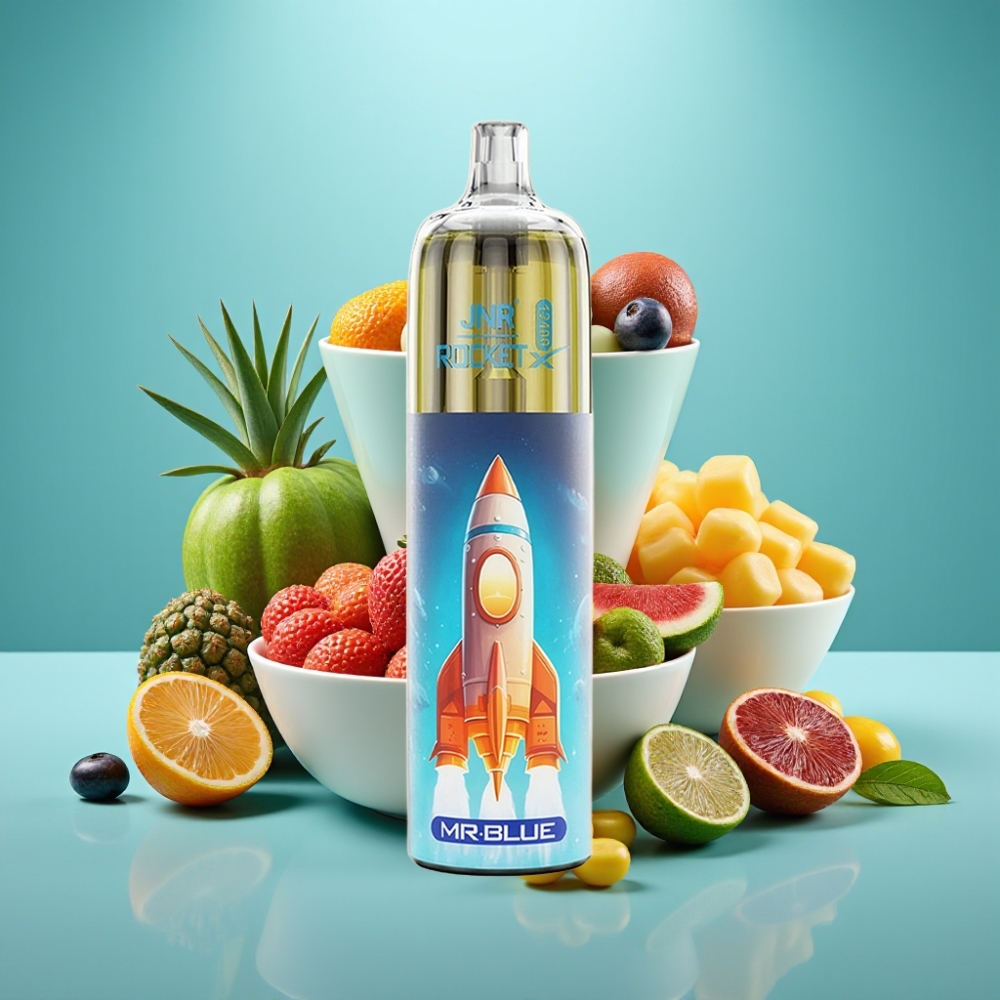JNR Rocket-X 12400 Pūkšt. Disposable Vape Mr Mėlynas, 850mAh, 25ml