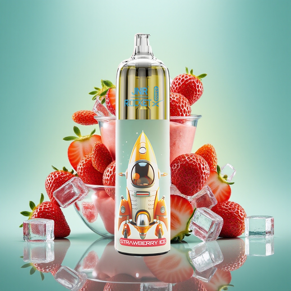 JNR Rocket-X 12400 Puffs, 850mAh, 25ml, Braškės Ledas