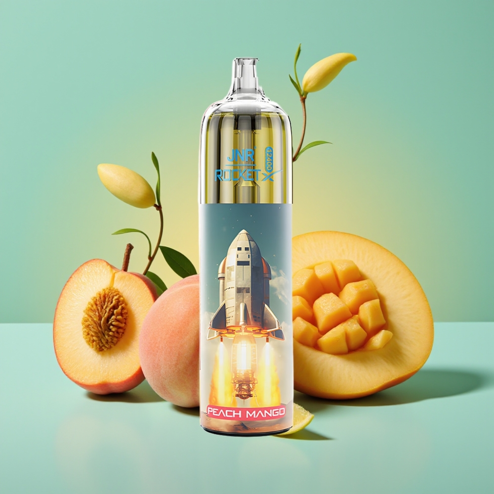 JNR Rocket-X 12400 Puffs Adjustable Airflow 850mAh Persikų Mango