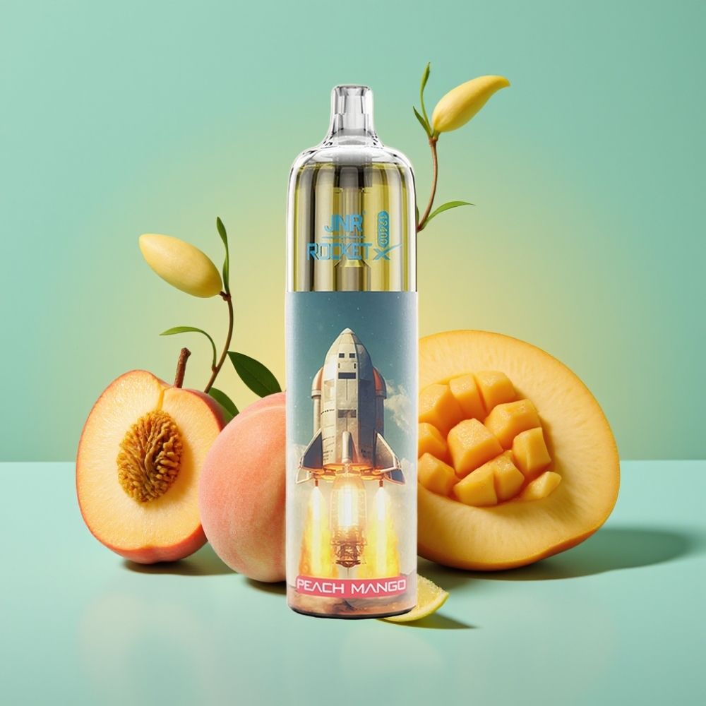 JNR Rocket-X 12400 Puffs Adjustable Airflow 850mAh Persikų Mango
