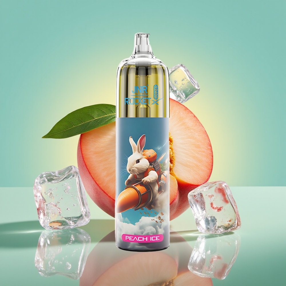 JNR Rocket-X 12400 Puffs Adjustable Airflow RGB Persikų Ledai