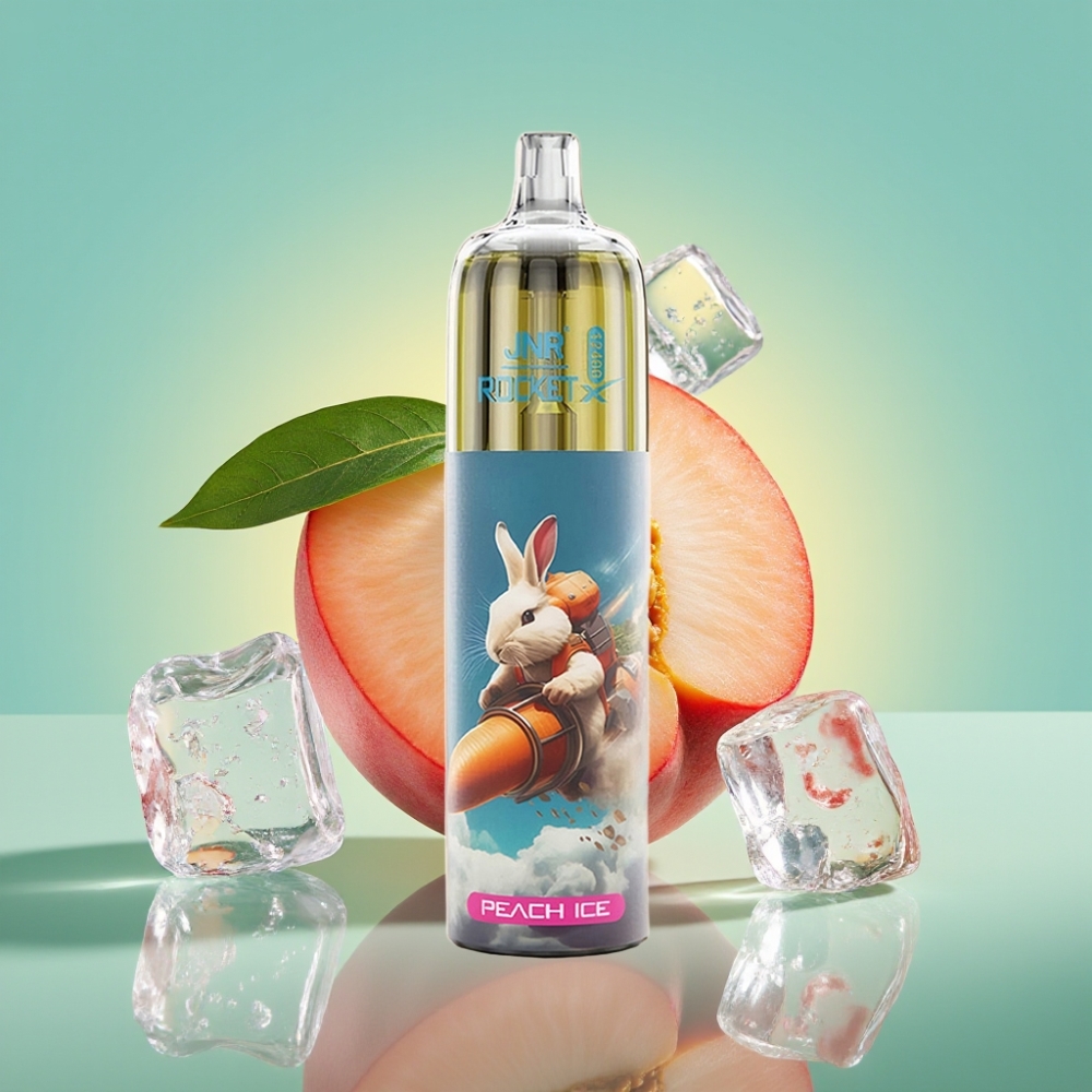 JNR Rocket-X 12400 Puffs Adjustable Airflow RGB Persikų Ledai