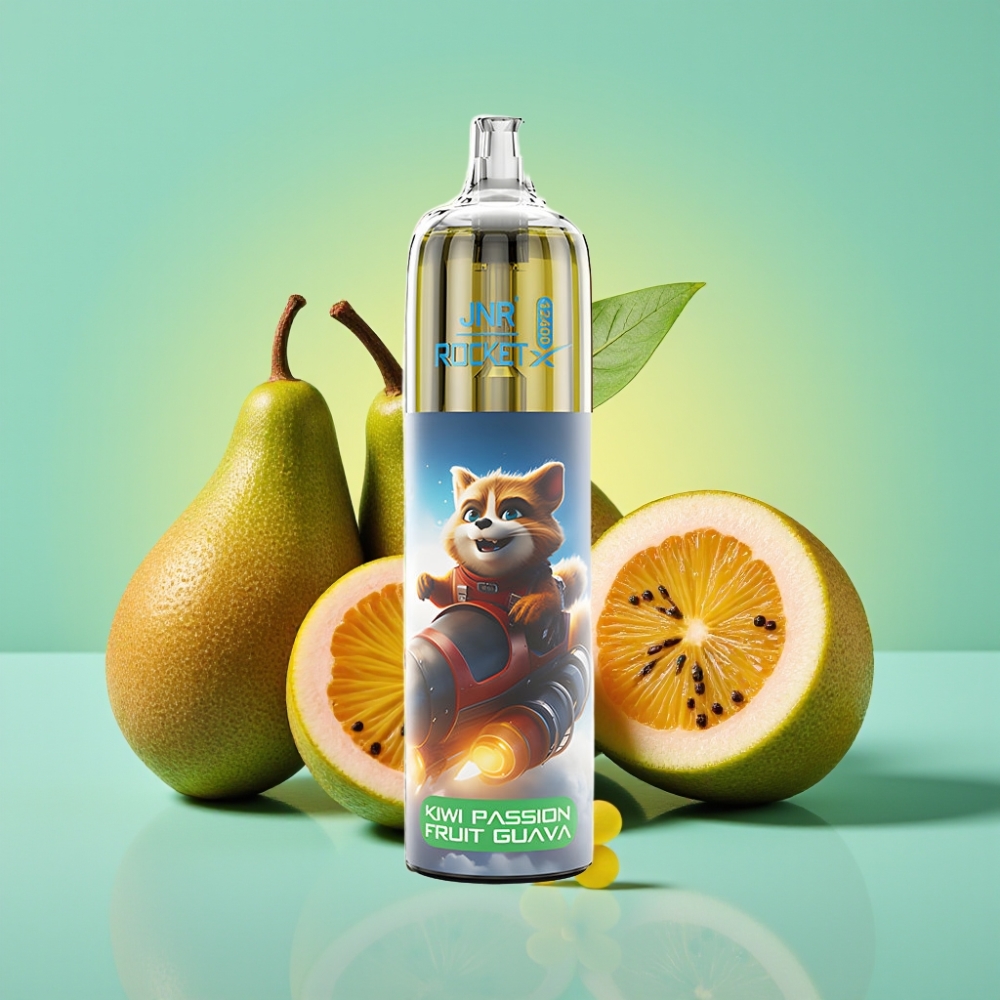 JNR Rocket-X 12400 Puffs Disposable Vape Kiwi Pasiflora Gvajava, Adjustable Airflow, RGB