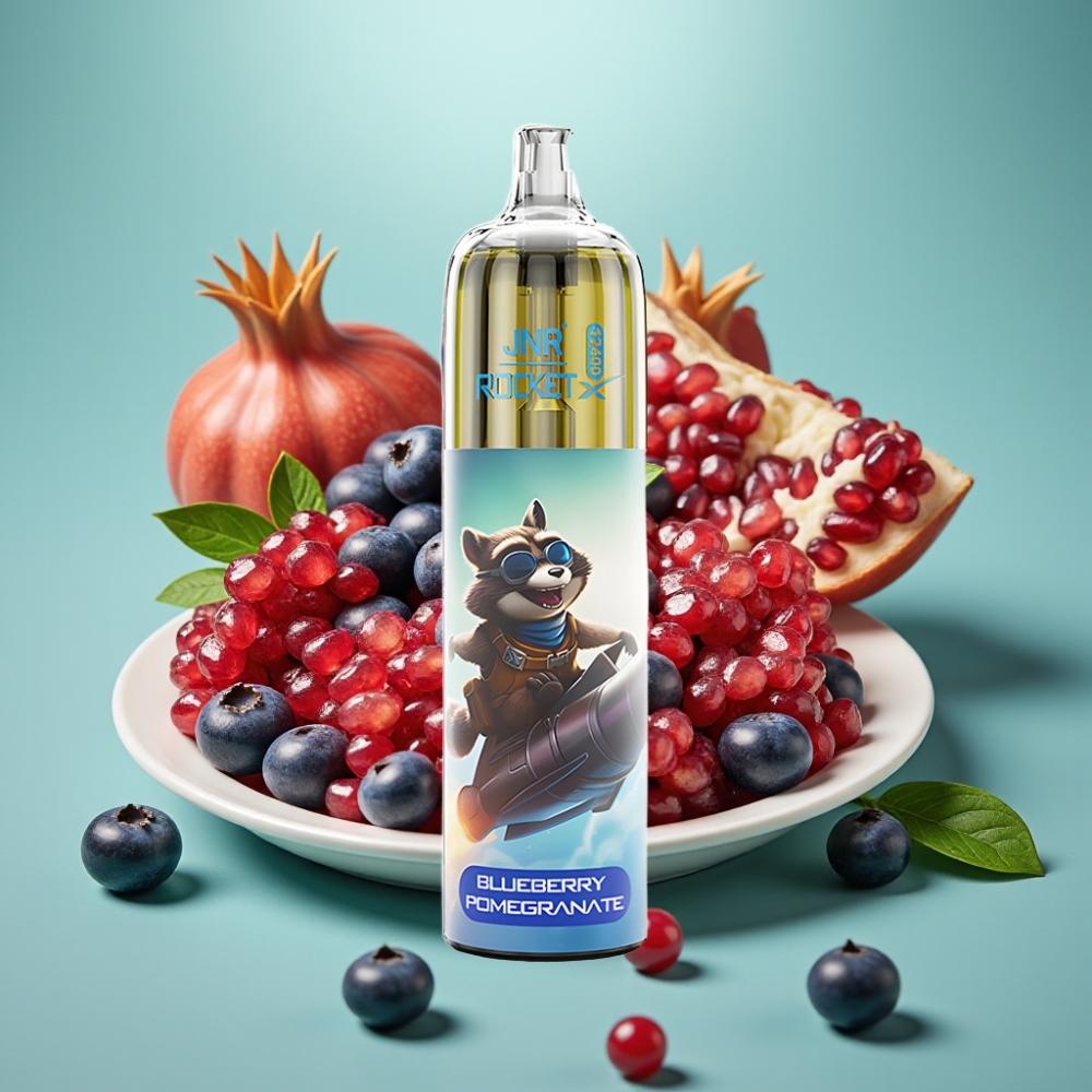 JNR Rocket-X 12400 Puffs Disposable Vape Mėlynųjų Serbentų Granatas, 850mAh, Type-C