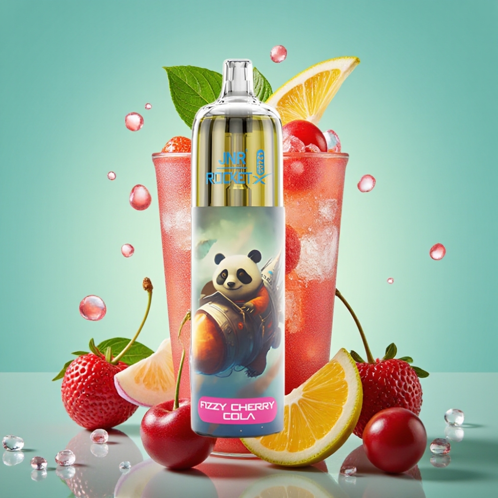 JNR Rocket-X 12400 Puffs Disposable Vape Nuorintųjų vyšnių kolos skonis, 850mAh, 25ml